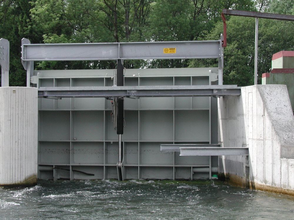 Einlaufschleuse Talmühle, Rückansicht